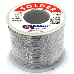 Изображение товара Припой с флюсом ASAHI WC60I05F 0.5мм 0.25кг Sn60/Pb40 FC5000