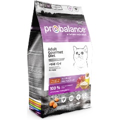 Изображение товара Корм сухой ProBalance Gourmet Diet для кошек, говядина-ягненок, 1,8 кг