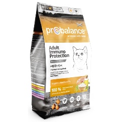 Изображение товара Корм сухой ProBalance Immuno Protection для кошек курица/индейка, 8 кг