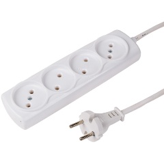 Изображение товара Удлинитель PROconnect OPTIMA 3 м, 4 гнезда, 1300 Вт, б/з (Сделано в России)