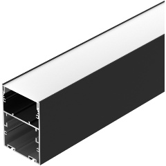 Изображение товара Алюминиевый профиль для светодиодных лент ARH-LINE-6085-3000 BLACK с отсеком для блока питания