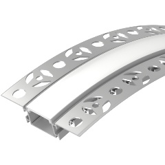 Изображение товара Алюминиевый гибкий профиль FANTOM-BENT-W23-TOP-2000 ANOD для светодиодов