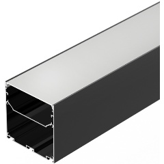Изображение товара Профиль LINE-S-7575-3000 BLACK (Arlight, Алюминий)