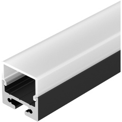 Изображение товара Профиль с рассеивателем Arlight SL-LINE-2011M-2500 BLACK+OPAL SQUARE 027993