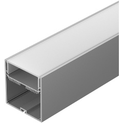 Изображение товара Профиль для светодиодных лент Arlight SL-LINE-7477-2500 ANOD+OPAL с рассеивателем