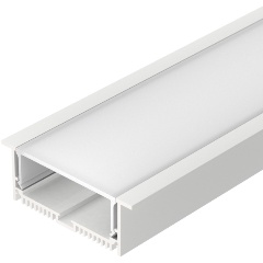Изображение товара Алюминиевый профиль для светодиодных лент Arlight SL-LINIA88-F-2500 WHITE+OPAL 2500 мм