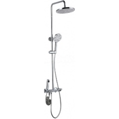 Изображение товара Душевая система ПРОФСАН PSM-800-87CH с гигиеническим душем и регулируемой штангой