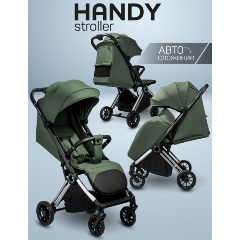 Изображение товара Прогулочная коляска Amarobaby AB25-10HANDY/1330 Handy зеленый/серебряный