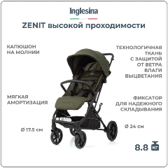 Изображение товара Прогулочная коляска Inglesina Zenit Green