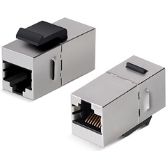 Изображение товара Проходной адаптер формата Keystone Cabeus, RJ45-RJ45 (8p8c), категория 5е, экранированный CA-KJ-8p8c-C5e-SH