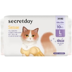 Изображение товара Прокладки гигиенические Secret Day Sense, размер L, 10 шт