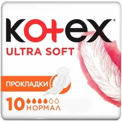 Изображение товара Прокладки гигиенические Kotex Ultra Soft Normal, 10 шт
