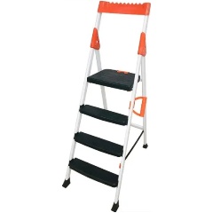 Изображение товара Стремянка KANAT Promax 4 ступени металл и пластик для работ на высоте