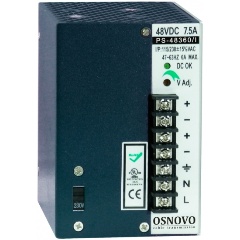 Изображение товара Промышленный блок питания. OSNOVO DC48V, 7,5A (360W). PS-48360/I