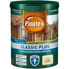 Изображение товара Пропитка для дерева PINOTEX 0,9л красное дерево классик плюс 3 в 1 для наружных работ
