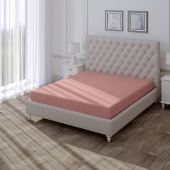 Изображение товара Простынь на резинке Verossa Stripe 140х200 Rouge из 100% хлопка