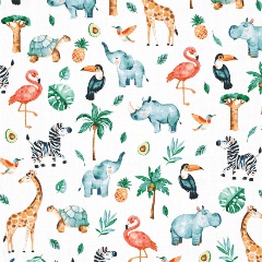 Изображение товара Простыня на резинке Облачко, Сатин-люкс 60х120 борт 20 см Zoo 776902