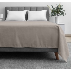 Изображение товара Простыня Волшебная Ночь Coffee cream 220х240 поплин пудровая стильная комфортная