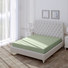 Изображение товара Простыня Волшебная Ночь Smoke Green, Страйп-дизайн, 220х240