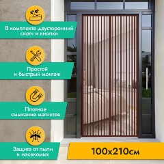 Изображение товара Противомоскитная сетка Rosenberg 100х210 см (R-400037)