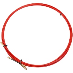 Изображение товара Протяжка кабельная REXANT (мини УЗК в бухте) 3 м, d=3.5 мм, стеклопруток, красная