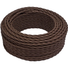Изображение товара Провод ретро Bironi 3х1.5 матов. корич. (уп.50м) B1-434-72-50