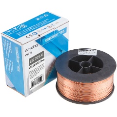 Изображение товара Проволока сварочная омедненная ER 70S-6 ф0,8мм (катушка D100 1 кг) SOLARIS (аналог СВ08Г2С) (WM-ER70S6-08010)