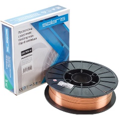 Изображение товара Проволока сварочная омедненная ER 70S-6 ф0,8мм (катушка D200 5 кг) SOLARIS (аналог СВ08Г2С) (WM-ER70S6-08050)