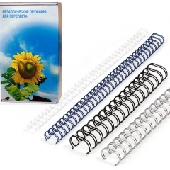 Изображение товара Металлические пружины для переплета Office Kit D9.5 мм 34 кольца 100 шт