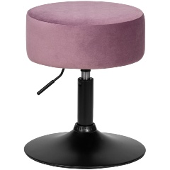 Изображение товара Пуф DOBRIN DANNY BLACK (пудрово-сиреневый велюр (MJ9-52))