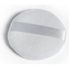 Изображение товара Пуховка для пудры RELOUIS из хлопка с белой тесьмой