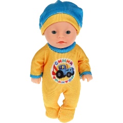Изображение товара Пупс КАРАПУЗ Y12BB-BT-BL-RU Синий Трактор 12 см