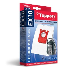 Изображение товара Пылесборник Topperr EX10 синтетический для пылесосов AEG, Bork, Electrolux, Philips