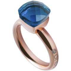 Изображение товара Кольцо QUDO Firenze capri 16 мм 612002 BL/RG
