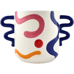 Изображение товара Кашпо QUE RICO Ева "Рисует безумие" 23,5x14x15,5 см (148-01087)