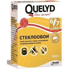 Изображение товара Обойный клей QUELYD СТЕКЛООБОИ 0.5 кг