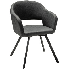 Изображение товара Кресло обеденное R-HOME Oscar тёмно-серый/Арки