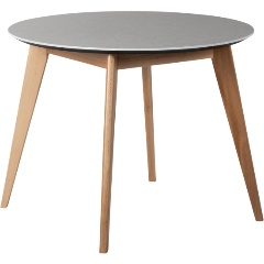 Изображение товара Стол обеденный R-HOME Лунд круглый д.860 Мрамор Бьянко