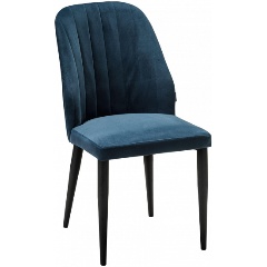 Изображение товара Обеденный стул R-HOME Alen Diag blue/черный — стильный и комфортный