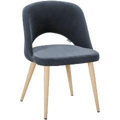 Изображение товара Стул обеденный R-HOME Lars Diag grey/нат.дуб