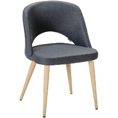 Изображение товара Стул обеденный R-HOME Lars тёмно-серый/нат.дуб