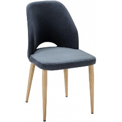 Изображение товара Стул обеденный R-HOME Ledger Diag grey/нат.дуб