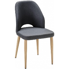 Изображение товара Стул обеденный R-HOME Ledger темно-серый/нат.дуб