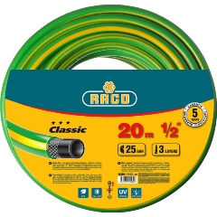 Изображение товара Шланг садовый RACO CLASSIC трёхслойный 1/2", 25 атм, 20 м, 40306-1/2-20_z01