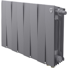 Изображение товара Биметаллический радиатор Royal Thermo PianoForte 300 Silver Satin VDR80 8 секций
