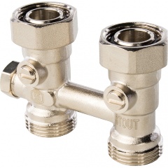 Изображение товара Узел нижнего подключения радиатора STOUT для однотрубной системы, прямой 3/4