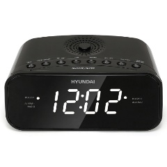 Изображение товара Радиобудильник HYUNDAI H-RCL221, черно-белый