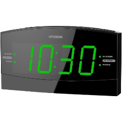 Изображение товара Радиобудильник Hyundai H-RCL238, черно-зеленый