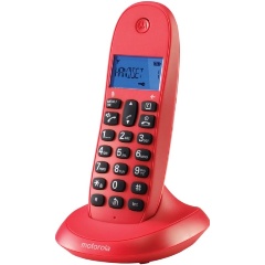 Изображение товара Радиотелефон Motorola DECT C1001LB+, красный с автоответчиком