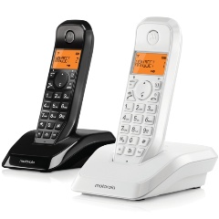 Изображение товара Радиотелефон Motorola DECT S1202 черный/белый